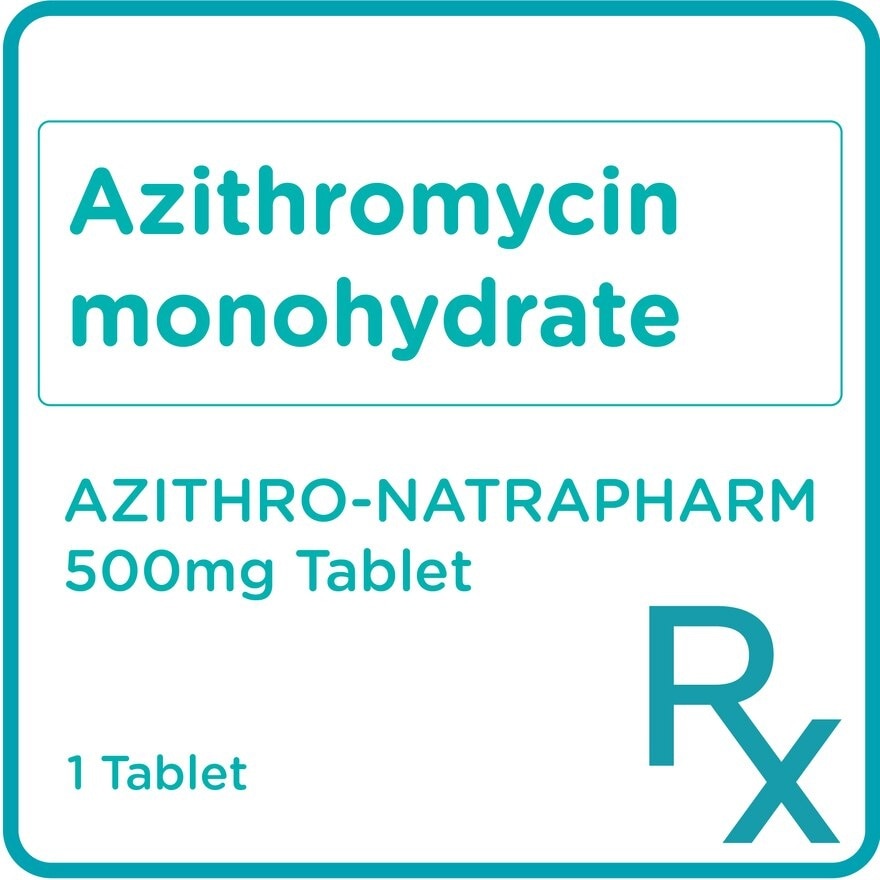 Azithromycin monohydrate 500 mg 1 Tablet [PRESCRIPTION REQUIRED]