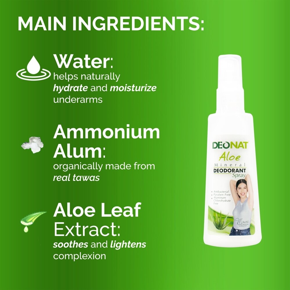 Aloe Mineral Deodorant Spray 100ml