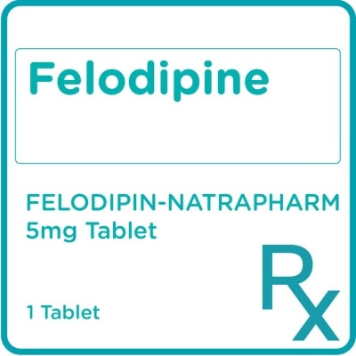 NATRAPHARM Felodipin Natrapharm Tab 5Mg Sold Per Piece[Prescription Required]