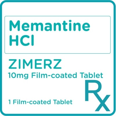 ZIMERZ Memantine HCl 10mg 1 Film-coated Tablet [PRESCRIPTION REQUIRED]