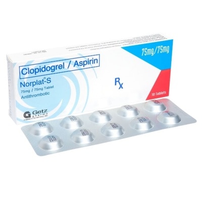 NORPLAT Clopidogrel Aspirin 75mg75mg 1 Tablet [PRESCRIPTION REQUIRED]