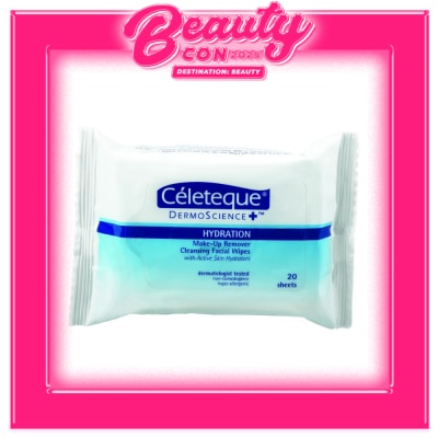 CELETEQUE Celeteque Dermo Science Hydration Make Up Remover Wipes 20 sheets