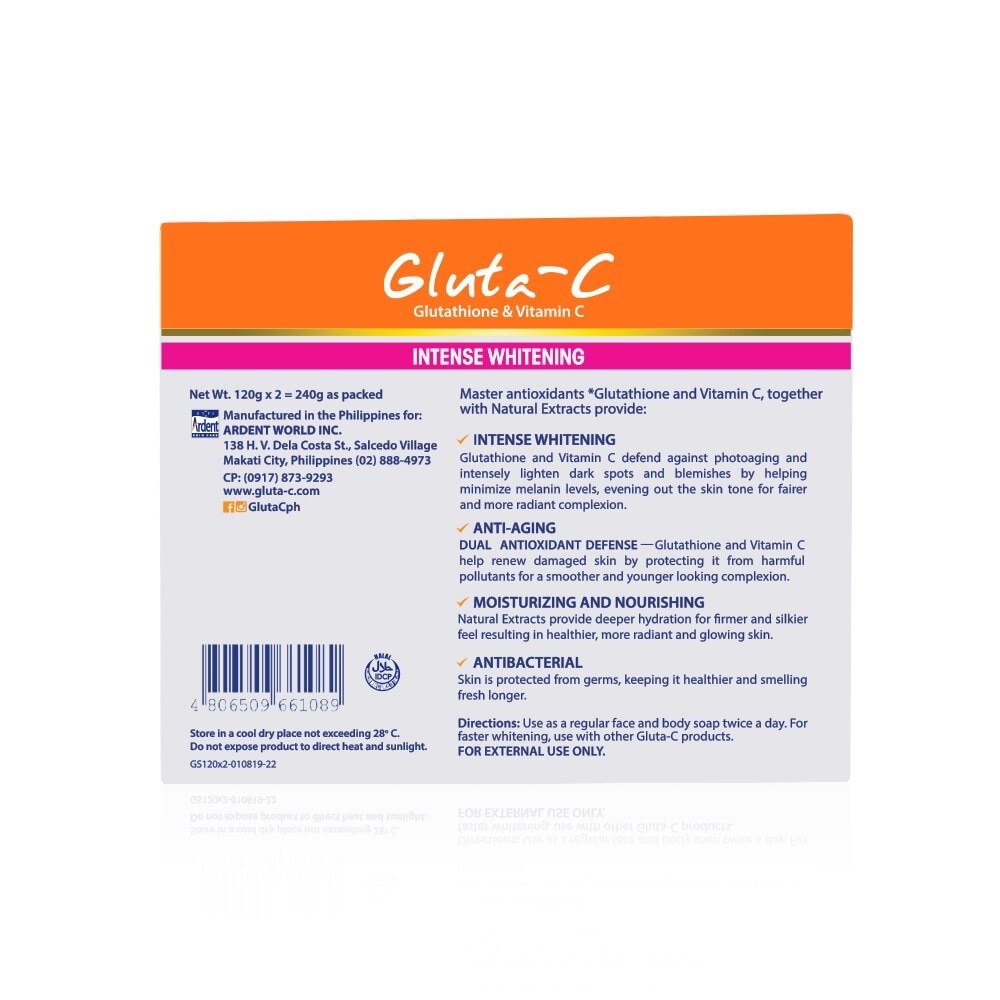 GLUTA C Duo Pack Soap by 2s 120g