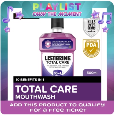 LISTERINE - Listerine Total Care Mouthwash 500ml - For Complete Oral Care,Toothbrush Routine,Use with Toothpaste