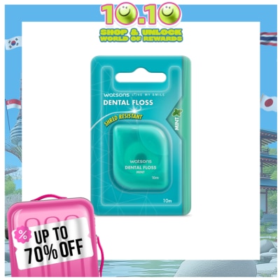 WATSONS Dental Floss Anti-Bacterial Agent Fluoride Green Tea 10m