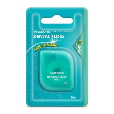 WATSONS Dental Floss Anti-Bacterial Agent Fluoride Green Tea 10m