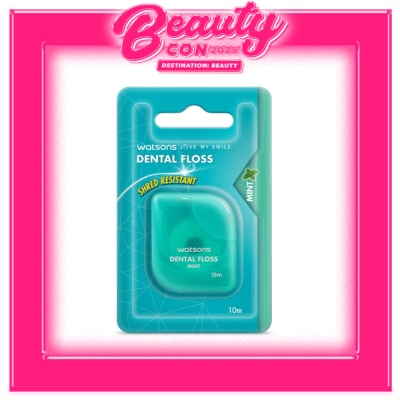 WATSONS Dental Floss Anti-Bacterial Agent Fluoride Green Tea 10m