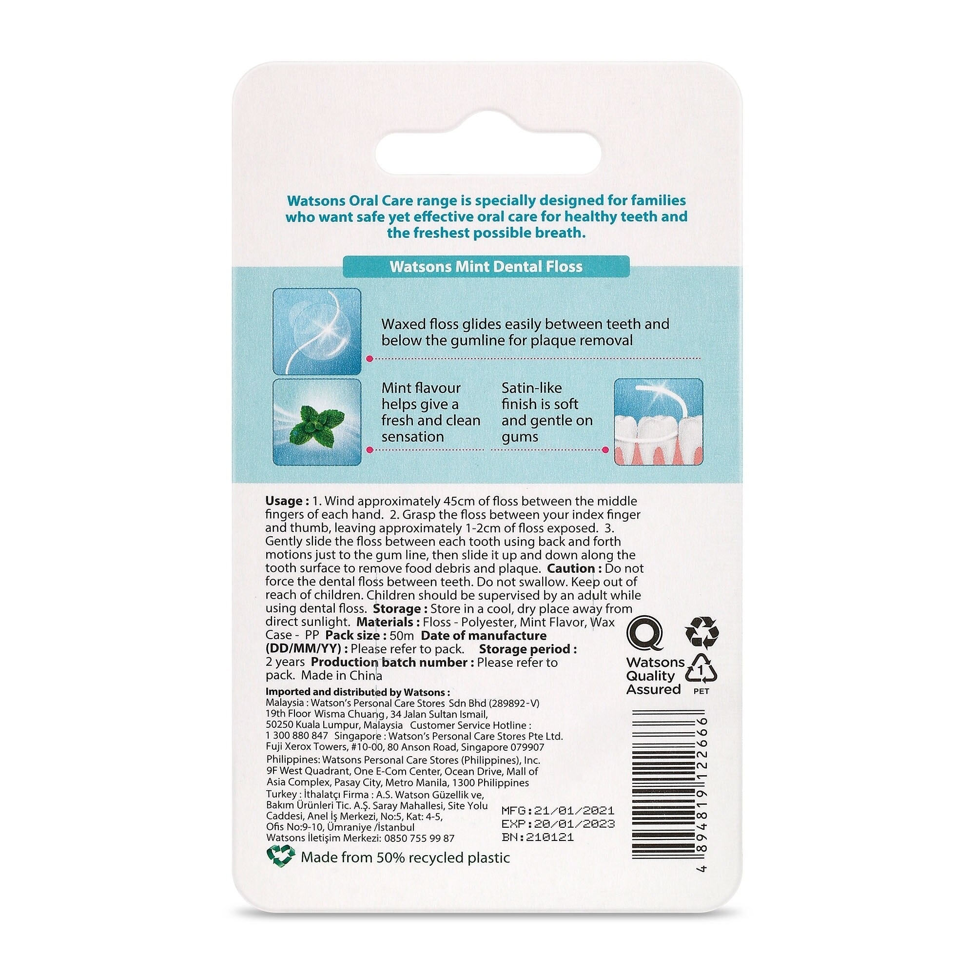 Dental Floss Mint 50m