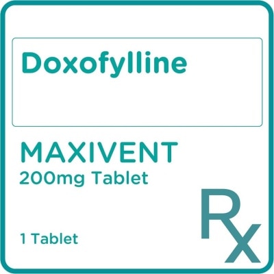 MAXIVENT Doxofylline 200mg 1 Tablet [Prescription Required]