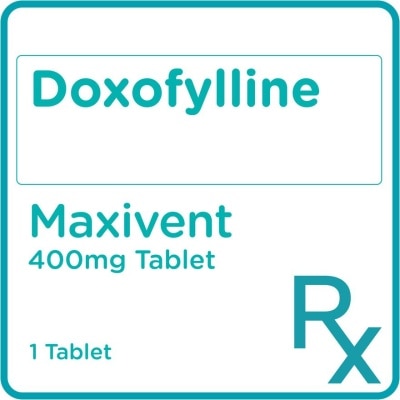 MAXIVENT Doxofylline 400mg 1 Tablet [PRESCRIPTION REQUIRED]