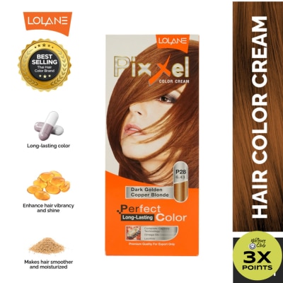 LOLANE Pixxel Color Cream P28 Dark Golden Copper Blonde 6.43