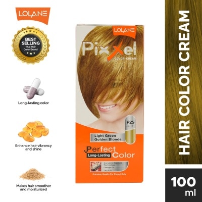 LOLANE Pixxel Color Cream P25 Light Green Golden Blonde 8.37