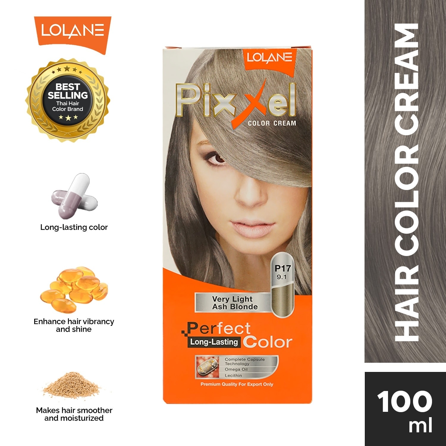 Pixxel Color Cream P17 Very Light Ash Blonde 9.1