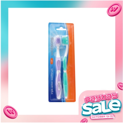WATSONS 2 pieces Soft Triple Action Toothbrush image