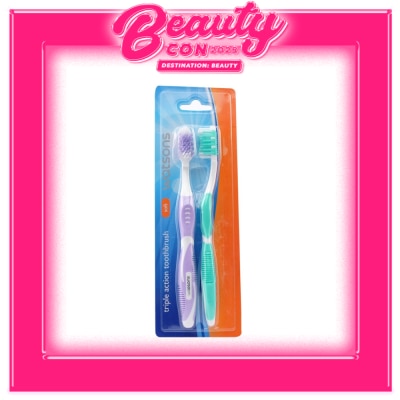 WATSONS 2 pieces Soft Triple Action Toothbrush
