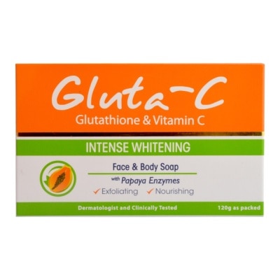 GLUTA C Face and Body Soap with Papaya Enzymes (Exfoliants)