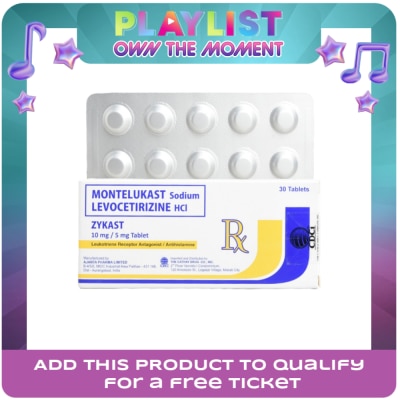 ZYKAST - Levocetirizine diHCl montelukast Na 10mg/5mg 1 Tablet [PRESCRIPTION REQUIRED]