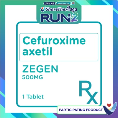 ZEGEN Cefuroxime axetil 500mg 1 Tablet [PRESCRIPTION REQUIRED] image