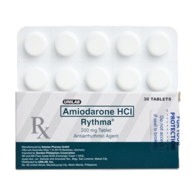 RYTHMA Amiodarone Hydrochloride 200mg 1 Tablet [PRESCRIPTION REQUIRED]