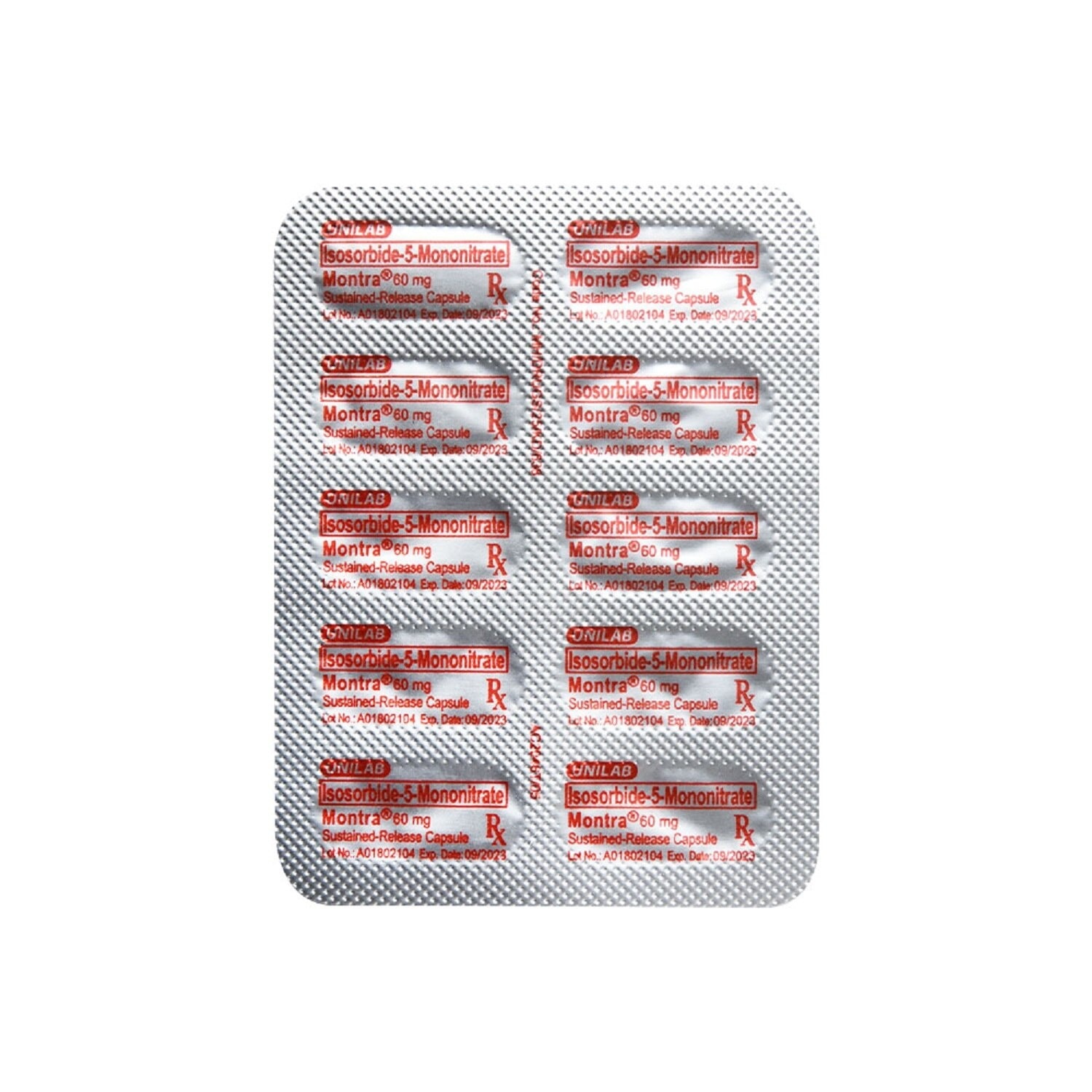 Isosorbide Mononitrate 60mg 1 Capsule [PRESCRIPTION REQUIRED]