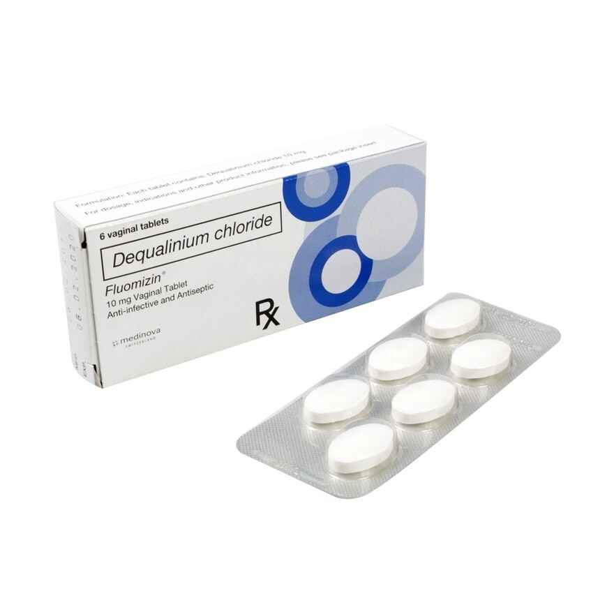 Dequalinium Chloride 10mg 1 Box (6 Tablets) [PRESCRIPTION REQUIRED]