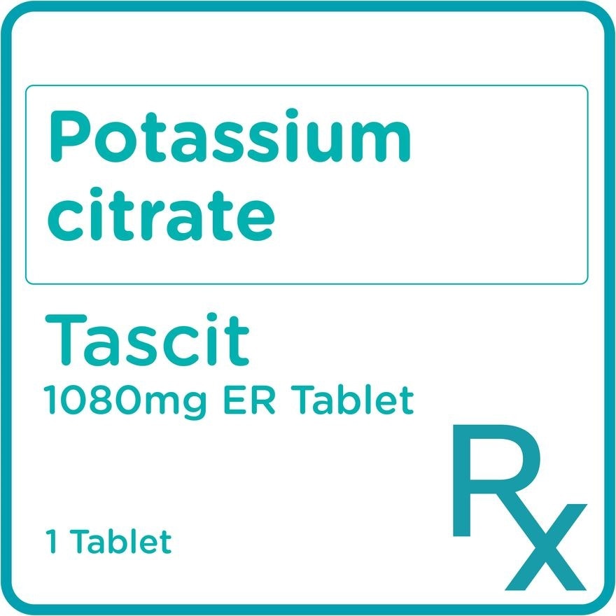 Tascit Potassium Citrate 1080mg 1 Tablet [Prescription Required]