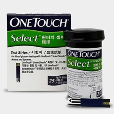 ONE TOUCH Select test Strips 25s