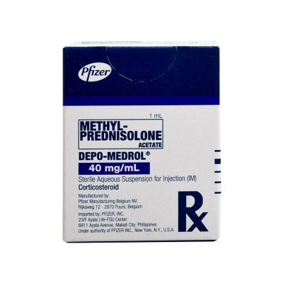 DEPO MEDROL Methylprednisolone acetate 40 mg/mL Suspension for Injection 5mL [PRESCRIPTION REQUIRED]