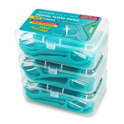 WATSONS Flat Thread Mint Dental Flossers Loose Box