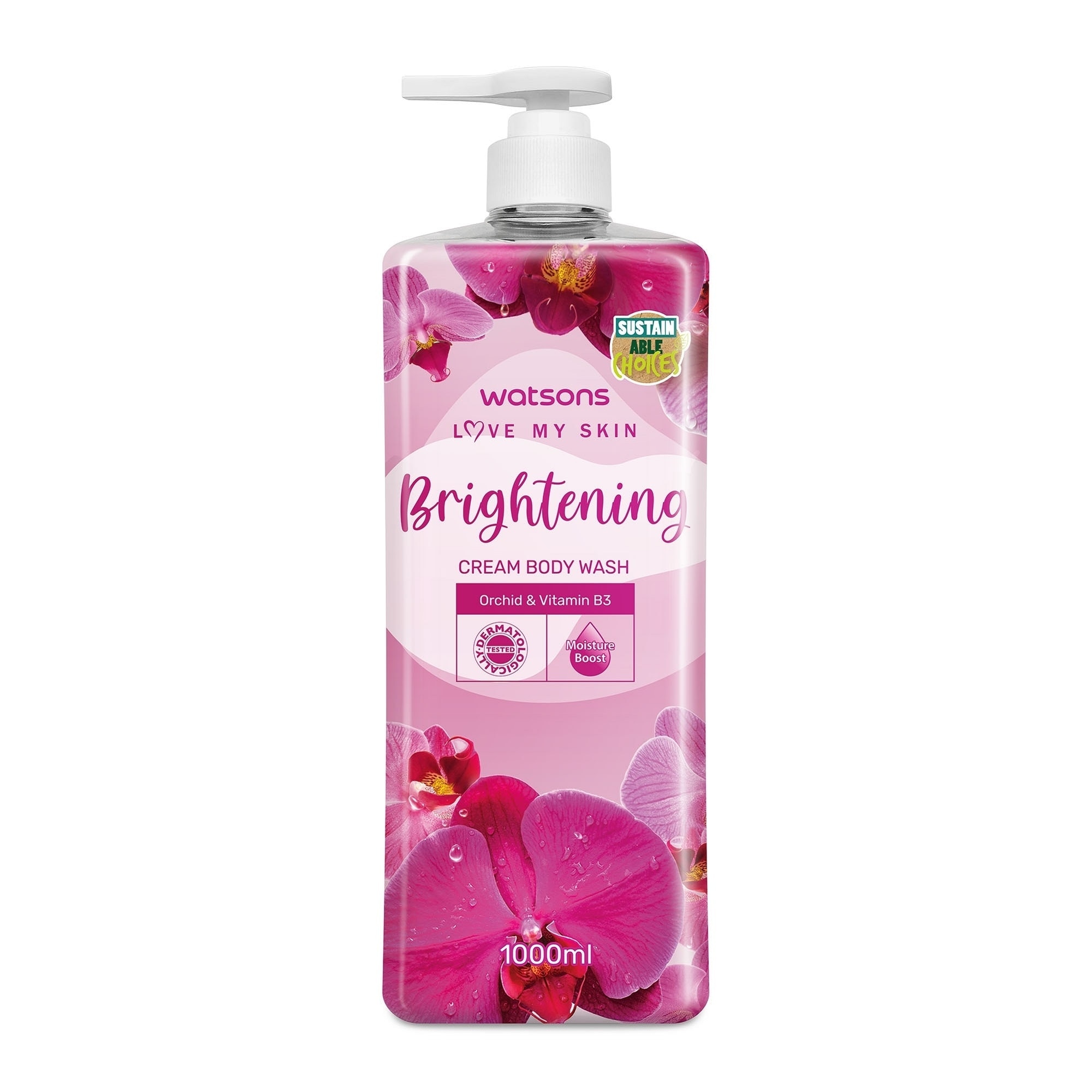 Brightening Scented Cream Body Wash 1L