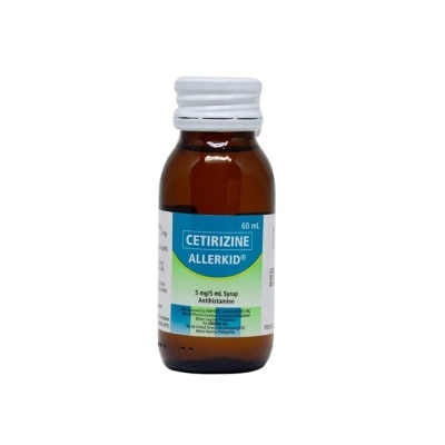 ALLERKID Cetirizine hydrochloride 5mg/5mL Syrup 60mL