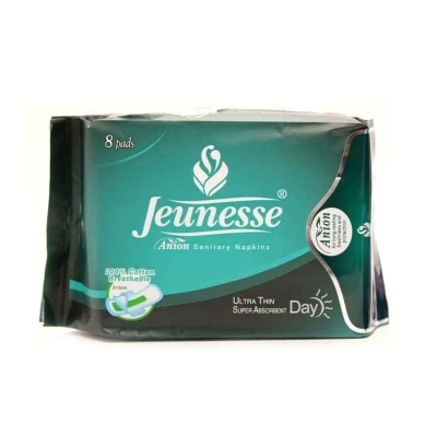 JEUNESSE Anion Sanitary Napkins Ultra Thin Super Absorbent 8 Day Pads