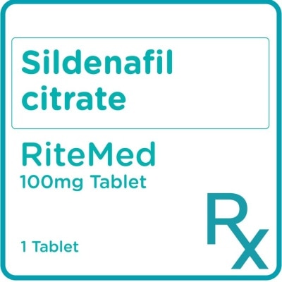 RITEMED Sildenafil 100mg 1 Tablet [PRESCRIPTION REQUIRED]