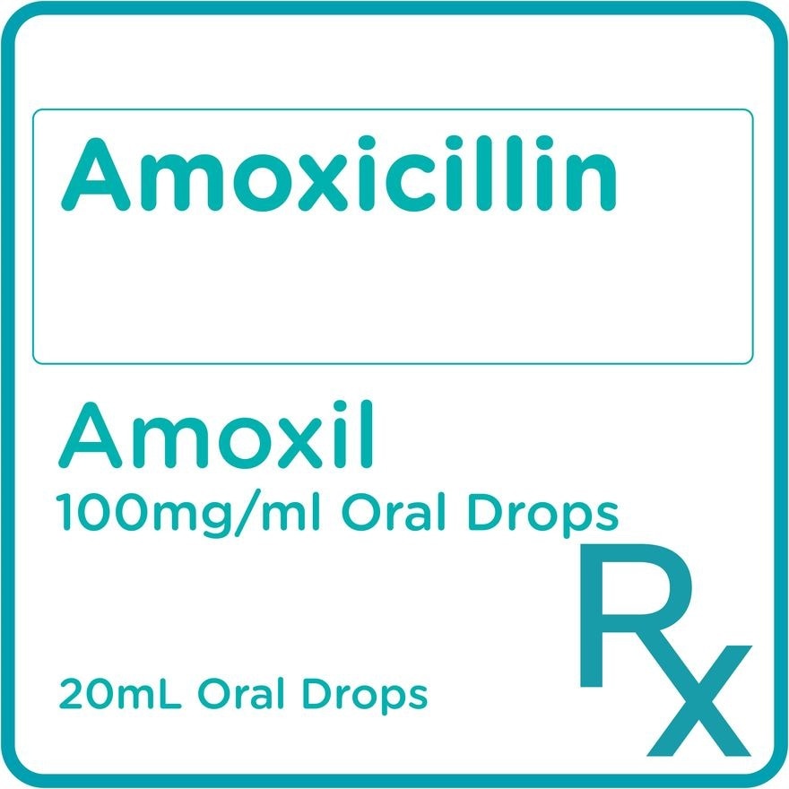 Amoxicillin 100 mg/mL Oral Drops 20mL x 1 Bottle [PRESCRIPTION REQUIRED]