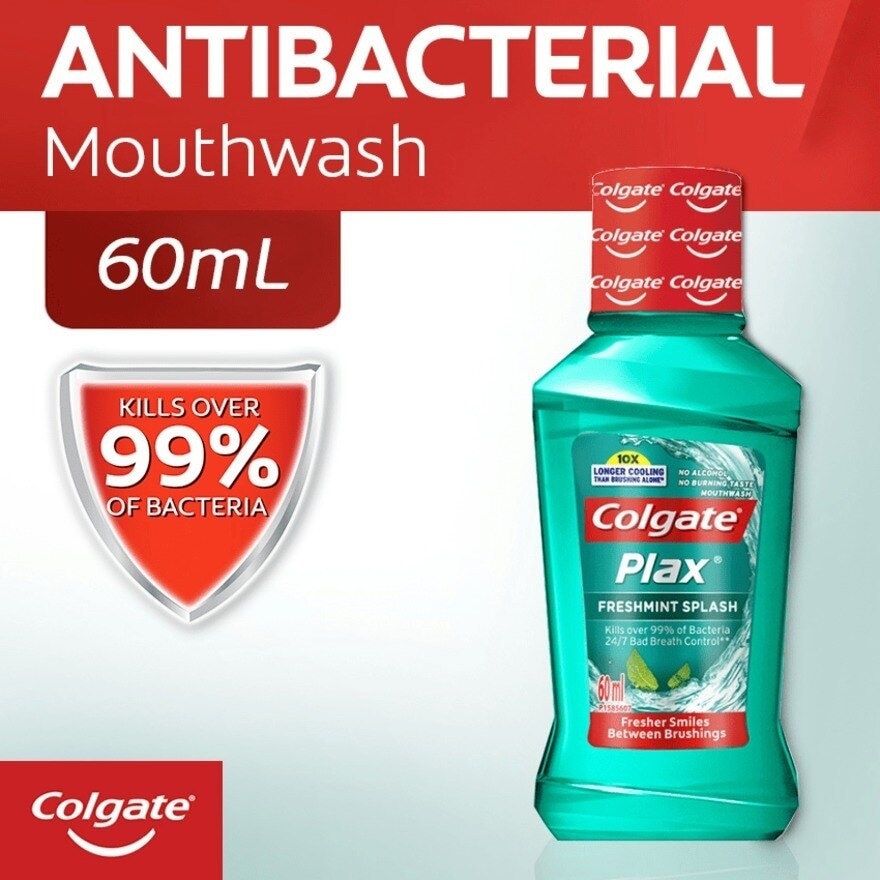 Plax Freshmint Splash Mouthwash 60ml