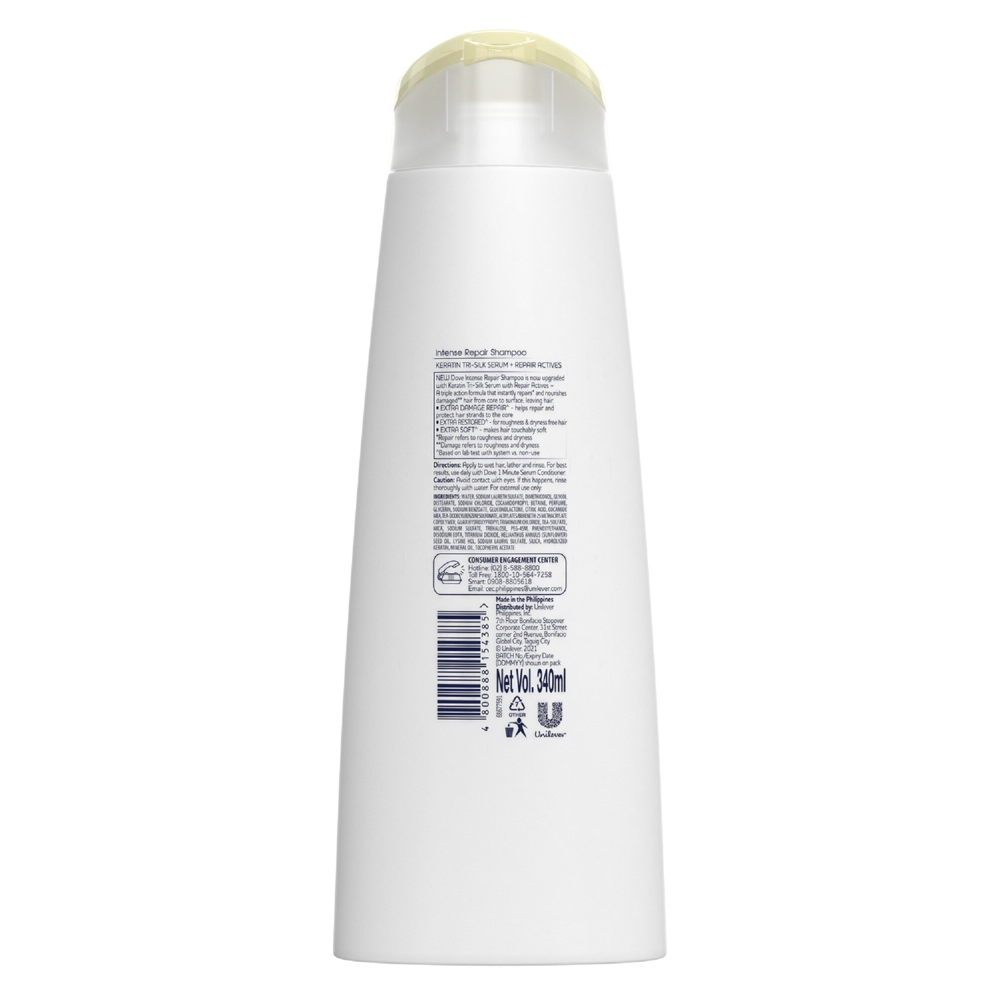 DOVE Ceramide Intense Repair Shampoo 340mL