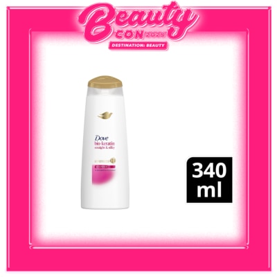 DOVE DOVE Bio-Keratin Straight and Silky Shampoo 340mL