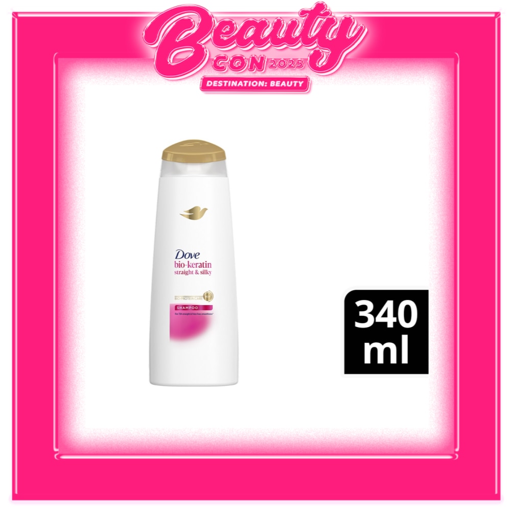 DOVE Bio-Keratin Straight and Silky Shampoo 340mL