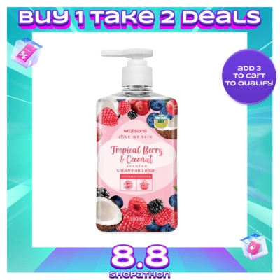 WATSONS Berry Coconut Cream Hand Soap 500ml