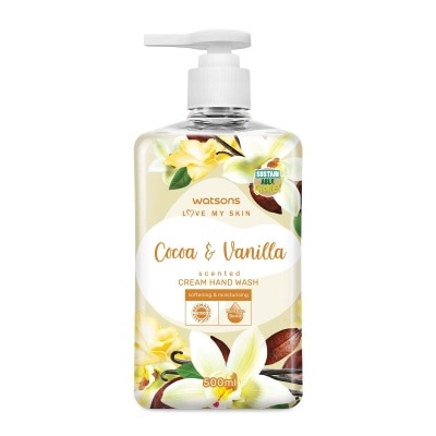 WATSONS Cocoa and Vanilla Scented Cream Hand Wash 500ml