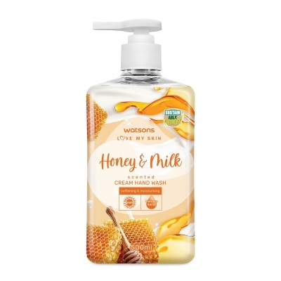 WATSONS Honey and Milk Cream Hand Soap 500ml