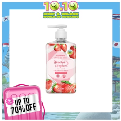 WATSONS Strawberry and Yoghurt Scented Cream Hand Wash 500ml