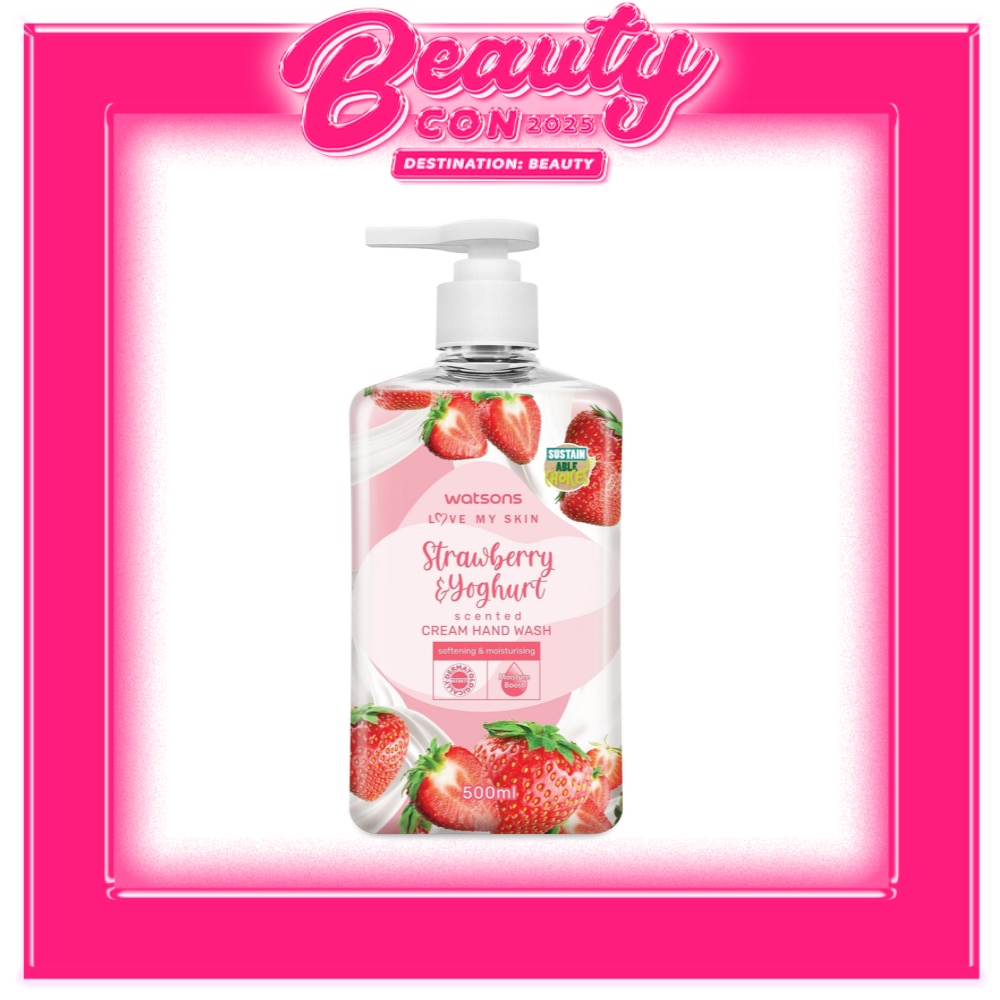 Strawberry and Yoghurt Scented Cream Hand Wash 500ml