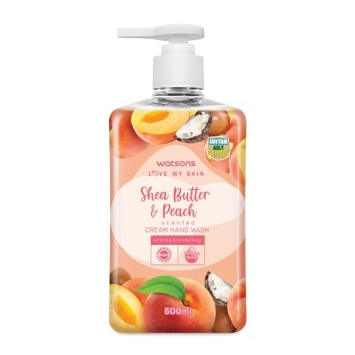 WATSONS Shea Butter and Peach Scented Cream Hand Wash 500ml