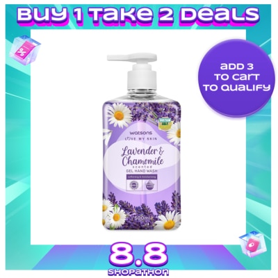 WATSONS Lavender and Chamomile Scented Gel Hand Wash 500ml