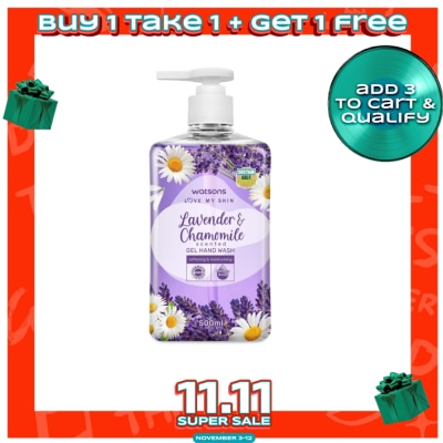 WATSONS Lavender and Chamomile Scented Gel Hand Wash 500ml