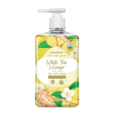 WATSONS White Tea & Ginger Scented Gel Hand Wash 500ml