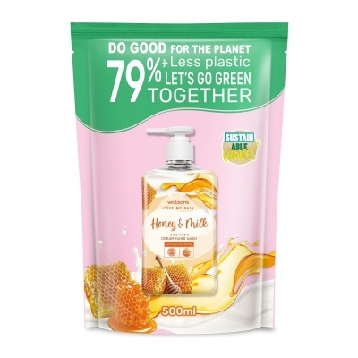 WATSONS Honey and Milk Scented Cream Hand Wash 500ml