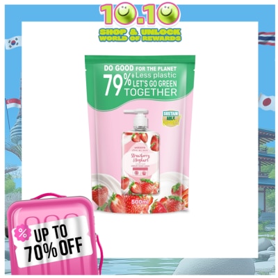 WATSONS Strawberry and Yoghurt Cream Hand Wash Refill 500ml