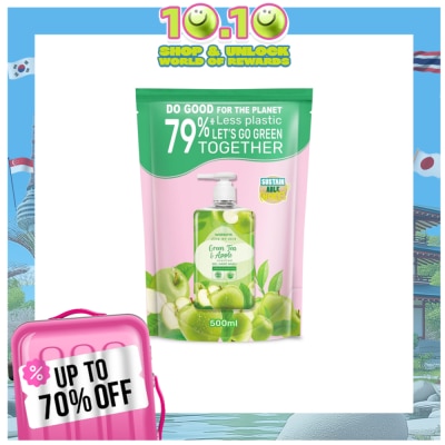 WATSONS Green Tea and Apple Scented Hand Soap Refill 500ml
